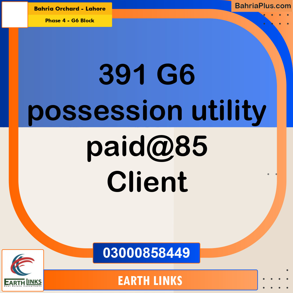 10 Marla Residential Plot for Sale in Phase 4 - G6 Block -  Bahria Orchard, Lahore - (BP-303193)