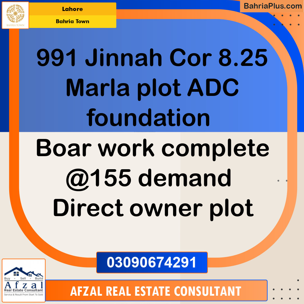 Residential Plot for Sale in Bahria Town, Lahore - (BP-303322)