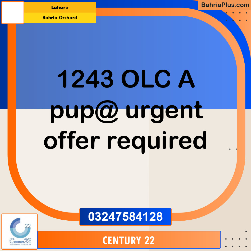 5 Marla Residential Plot for Sale in Bahria Orchard, Lahore - (BP-303341)