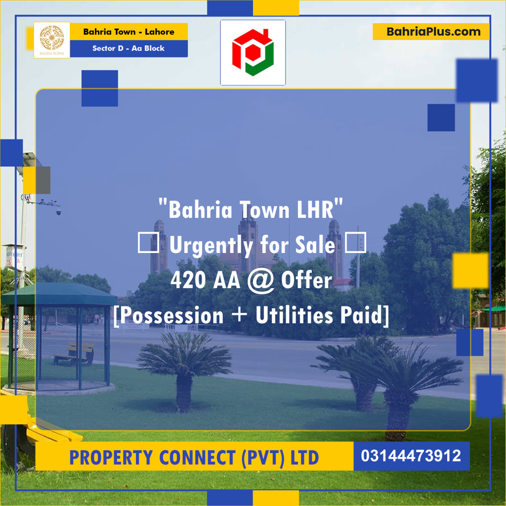 5 Marla Residential Plot for Sale in Sector D - AA Block -  Bahria Town, Lahore - (BP-303353)