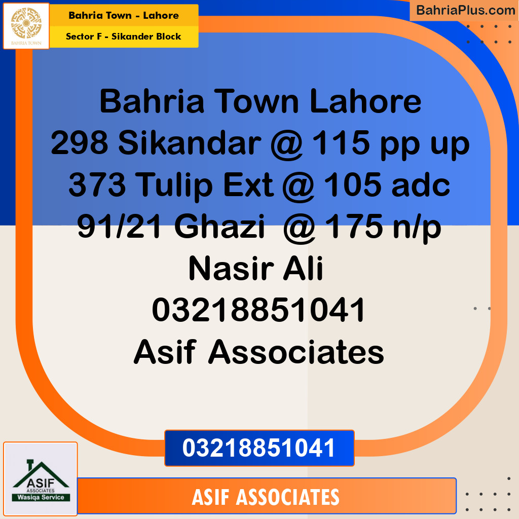 10 Marla Residential Plot for Sale in Sector F - Sikander Block -  Bahria Town, Lahore - (BP-303385)