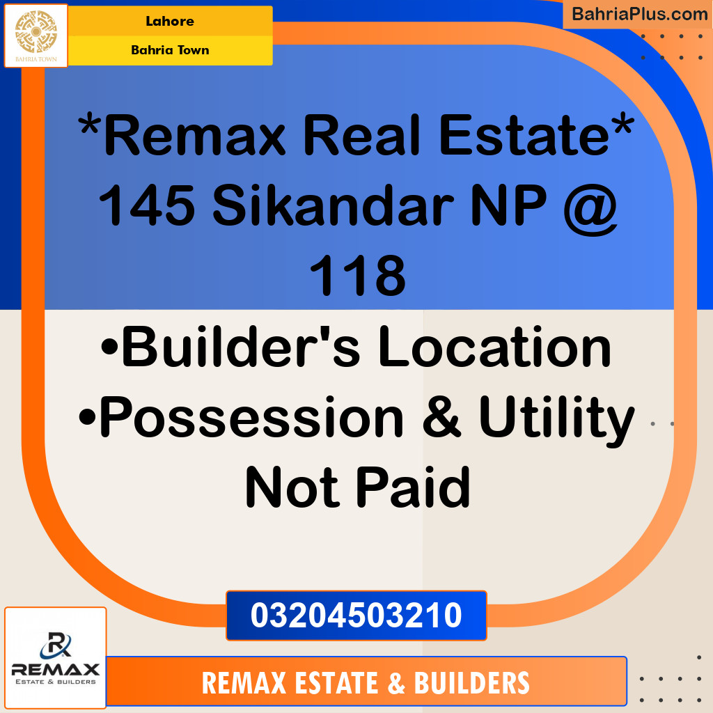 10 Marla Residential Plot for Sale in Bahria Town, Lahore - (BP-303699)