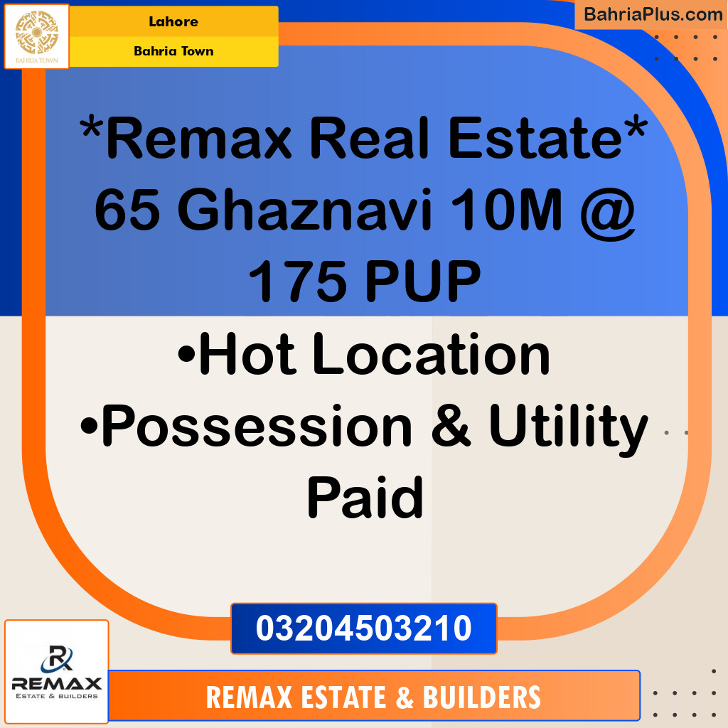 10 Marla Residential Plot for Sale in Bahria Town, Lahore - (BP-303704)