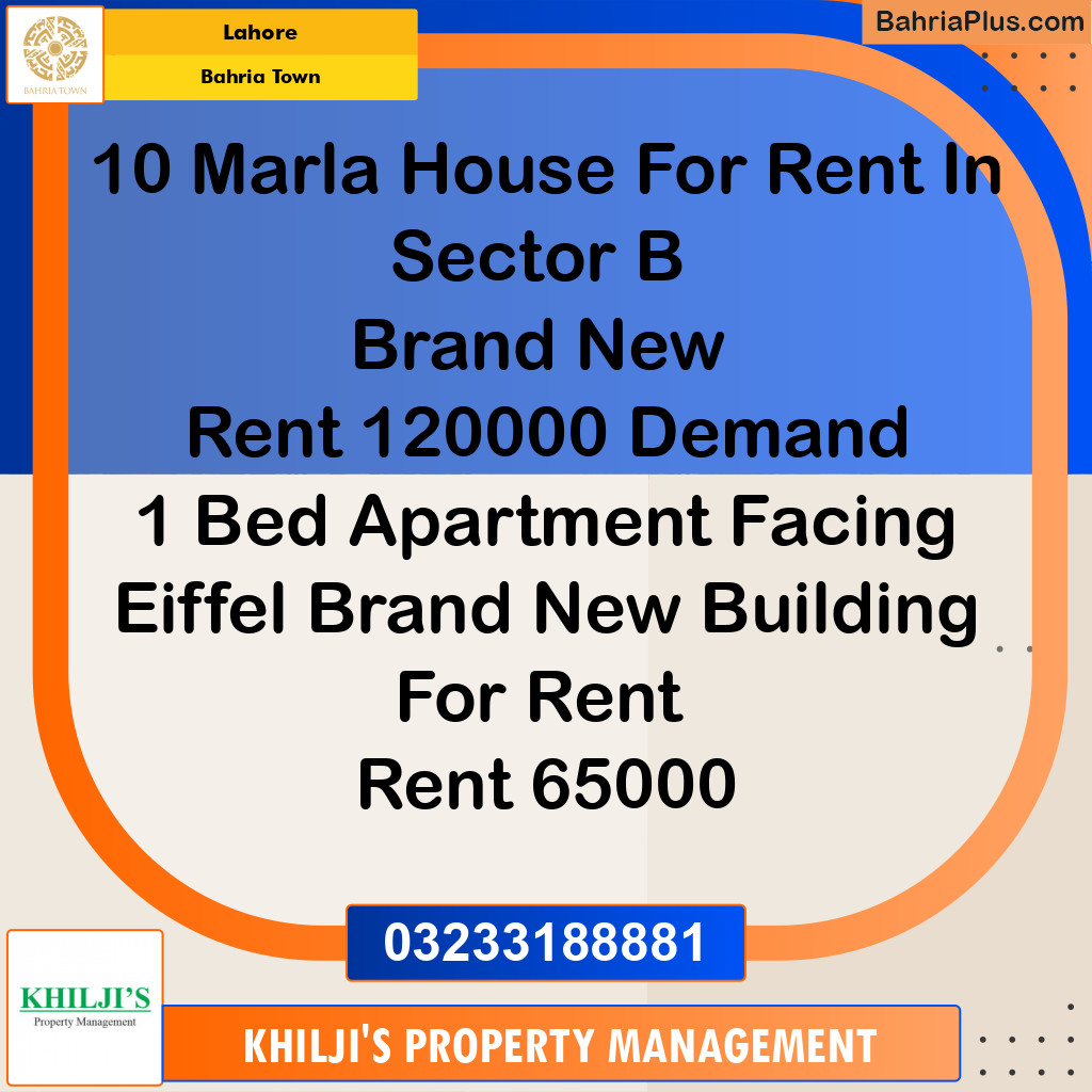 Residential House for Rent in Bahria Town, Lahore - (BP-303865)