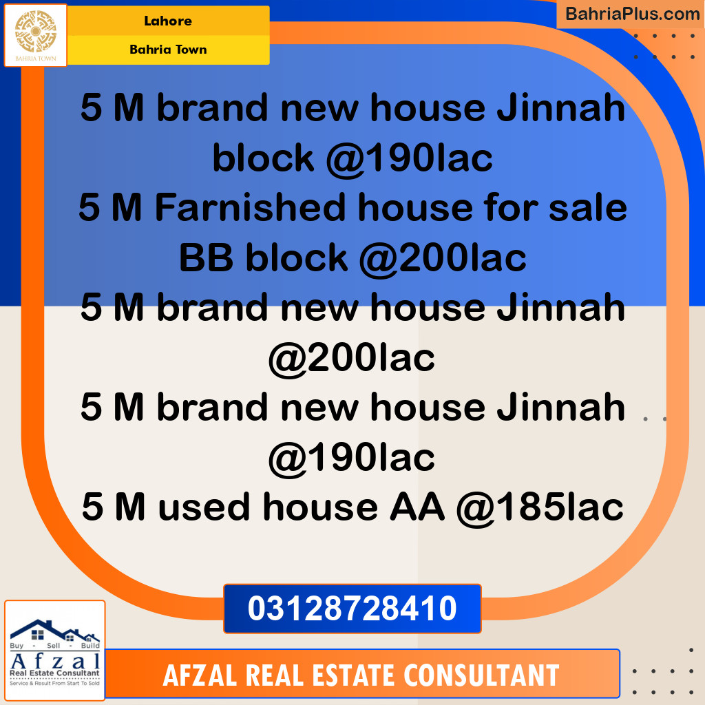 Residential Plot for Sale in Bahria Town, Lahore - (BP-304038)