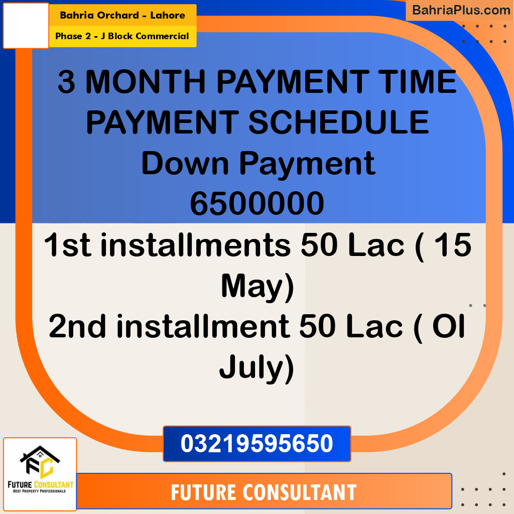 4 Marla Commercial Plot for Sale in Phase 2 - J Block Commercial -  Bahria Orchard, Lahore - (BP-304165)