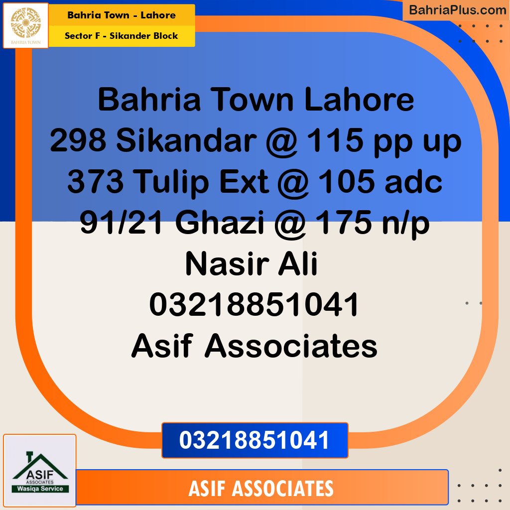 10 Marla Residential Plot for Sale in Sector F - Sikander Block -  Bahria Town, Lahore - (BP-304198)