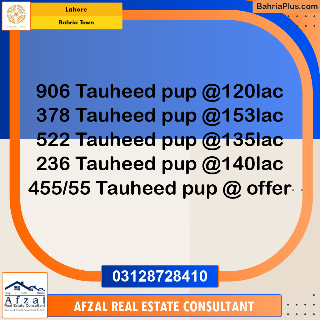 Residential Plot for Sale in Bahria Town, Lahore - (BP-304296)