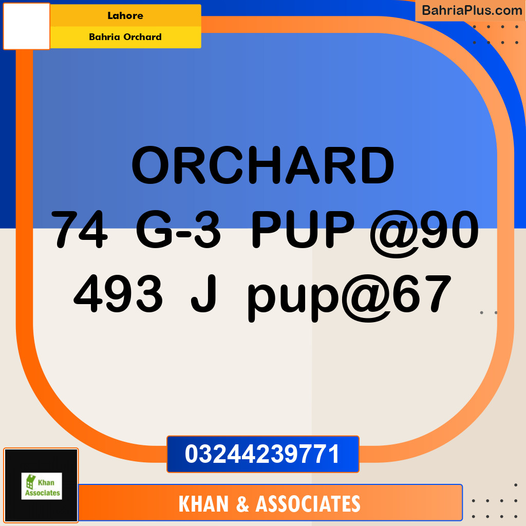 Residential Plot for Sale in Bahria Orchard, Lahore - (BP-304470)