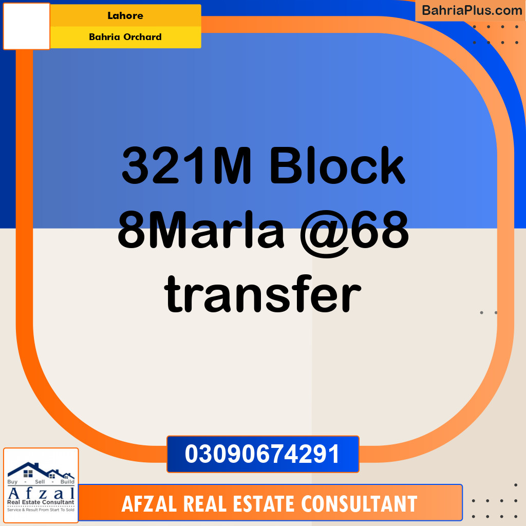 Residential Plot for Sale in Bahria Orchard, Lahore - (BP-304624)