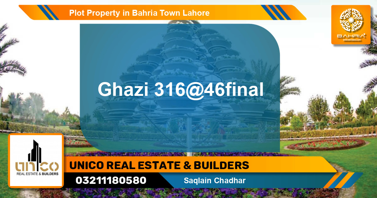 Residential Plot for Sale in Bahria Town, Lahore - (BP-30465)
