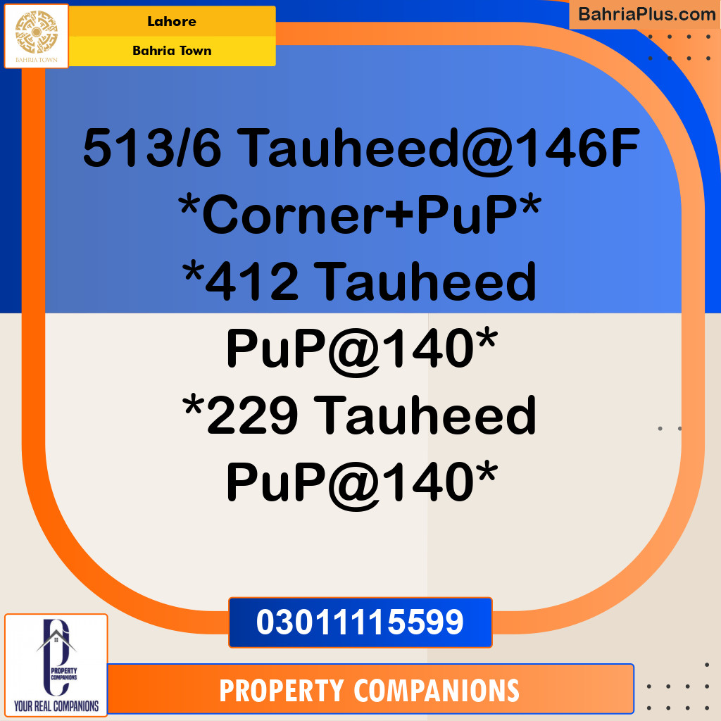 Residential Plot for Sale in Bahria Town, Lahore - (BP-304681)