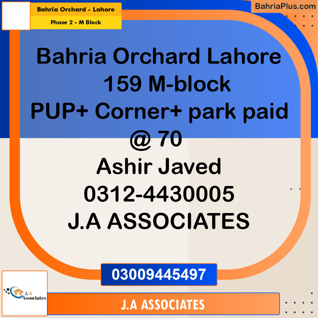 5 Marla Residential Plot for Sale in Phase 2 - M Block -  Bahria Orchard, Lahore - (BP-305009)
