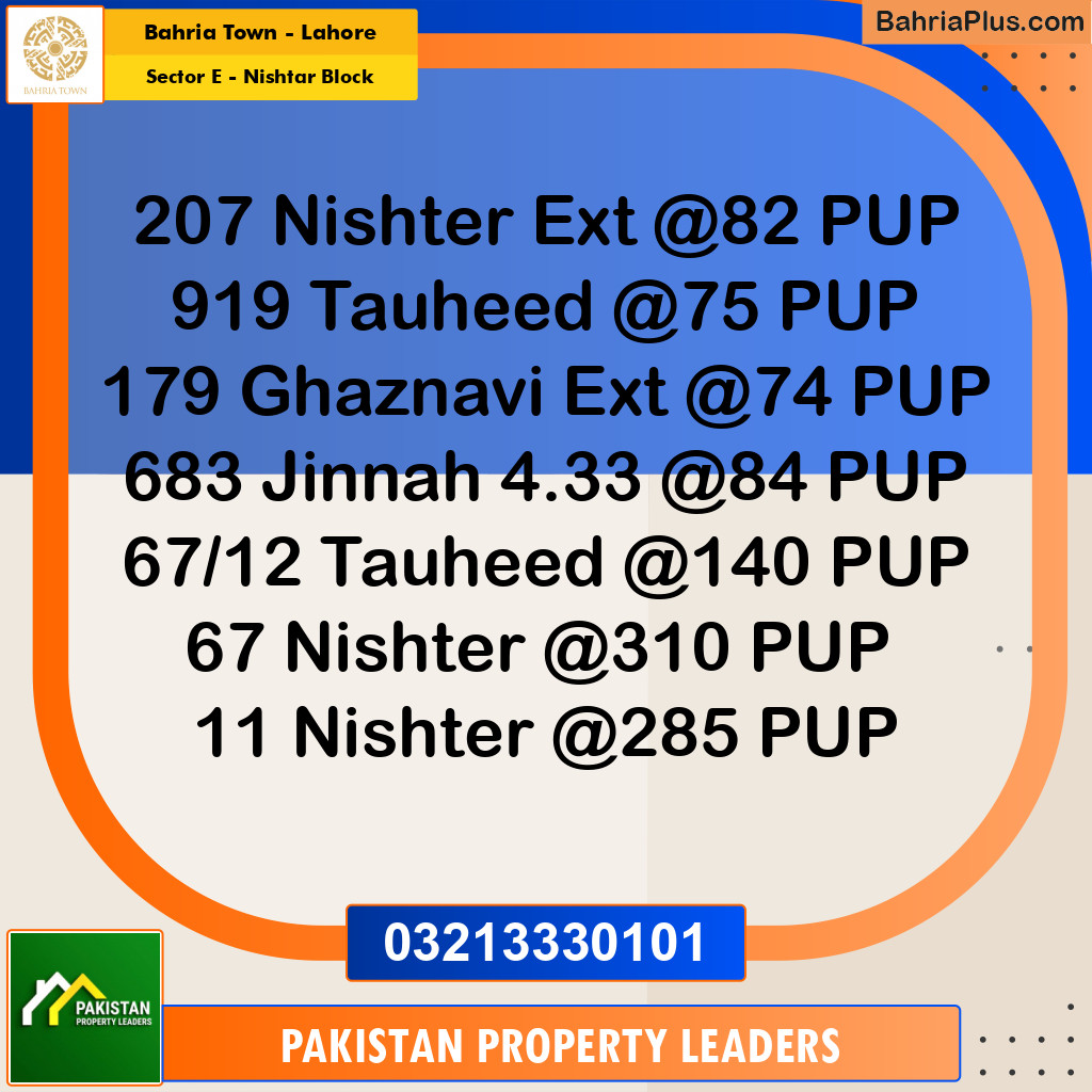 5 Marla Residential Plot for Sale in Sector E - Nishtar Block -  Bahria Town, Lahore - (BP-305036)