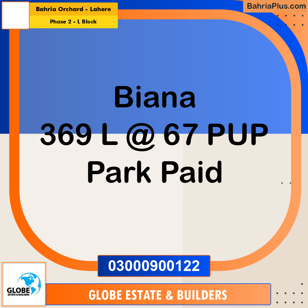 5 Marla Residential Plot for Sale in Phase 2 - L Block -  Bahria Orchard, Lahore - (BP-305112)