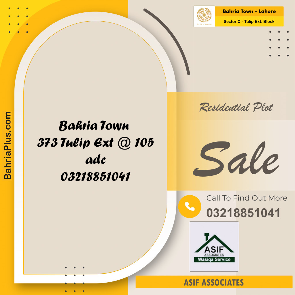 5 Marla Residential Plot for Sale in Sector C - Tulip Ext. Block -  Bahria Town, Lahore - (BP-305304)