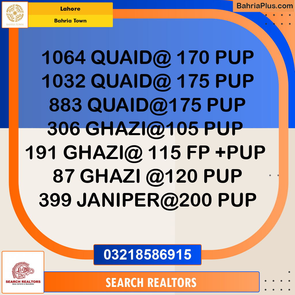 Residential Plot for Sale in Bahria Town, Lahore - (BP-305313)