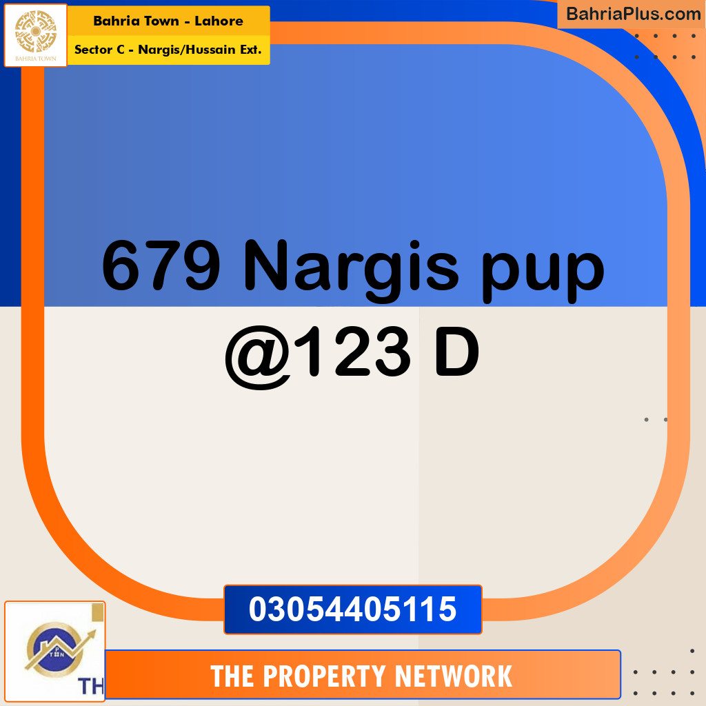 Residential Plot for Sale in Sector C - Nargis/Hussain Ext. -  Bahria Town, Lahore - (BP-305495)