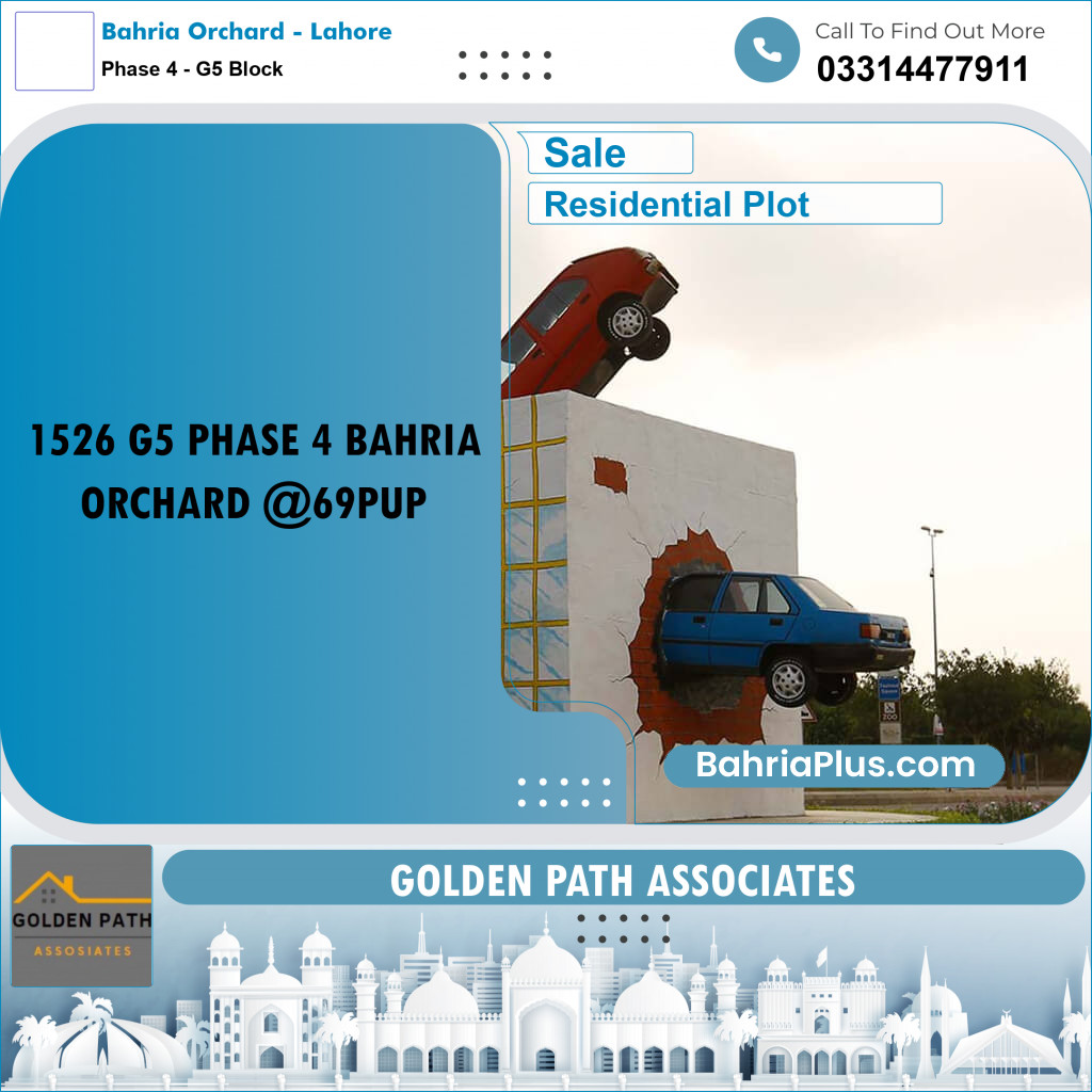 Residential Plot for Sale in Phase 4 - G5 Block -  Bahria Orchard, Lahore - (BP-305527)