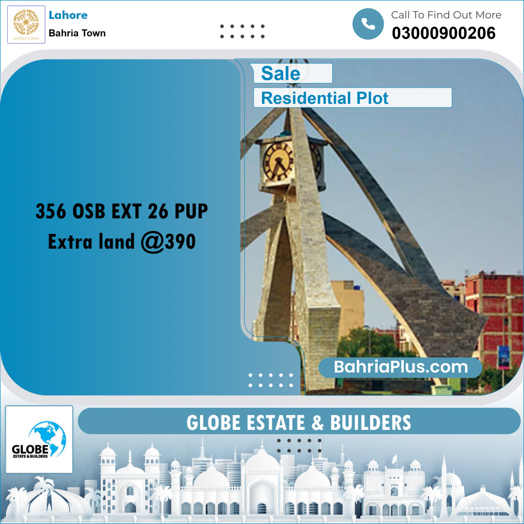 Residential Plot for Sale in Bahria Town, Lahore - (BP-305563)