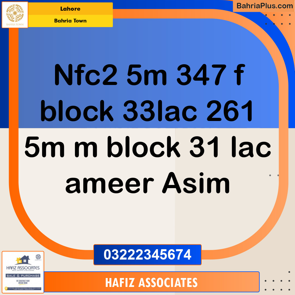 Residential Plot for Sale in Bahria Town, Lahore - (BP-305609)