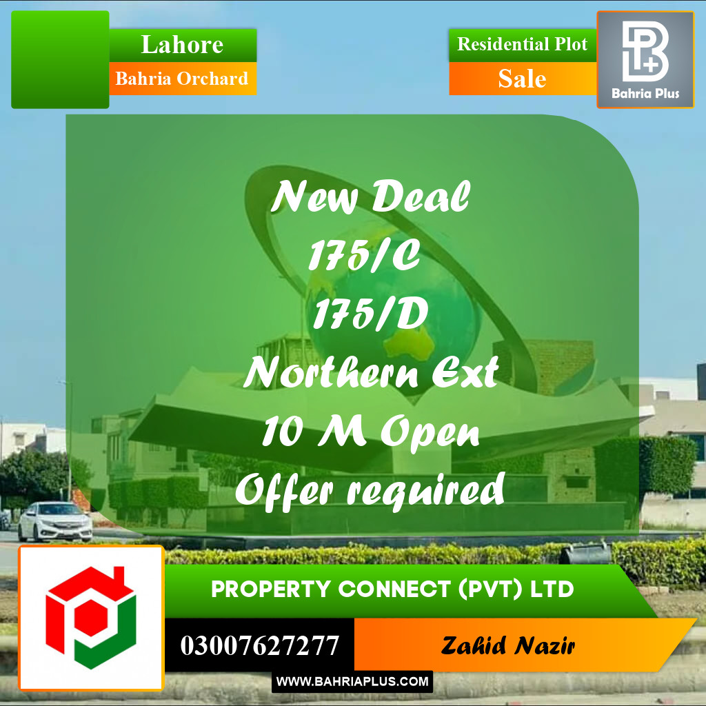 Residential Plot for Sale in Bahria Orchard, Lahore - (BP-305647)