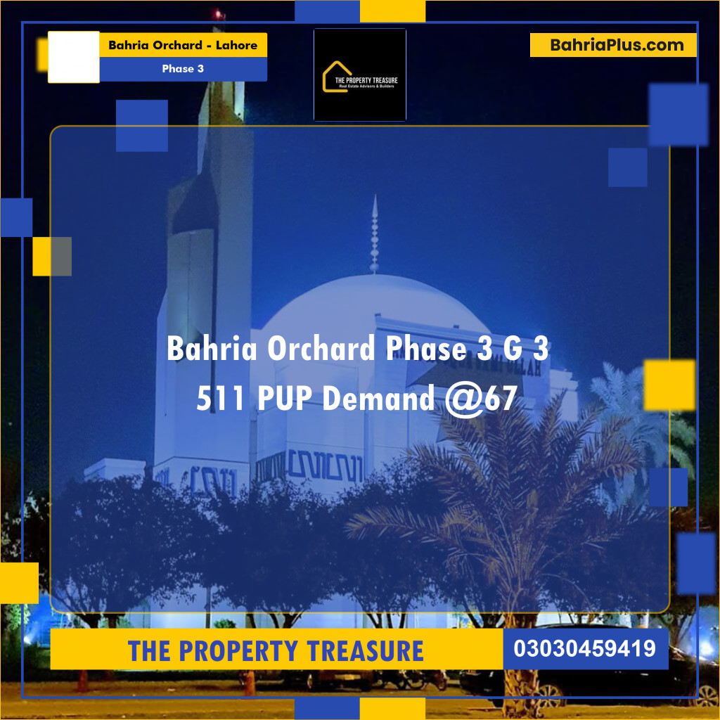 8 Marla Residential Plot for Sale in Phase 3 -  Bahria Orchard, Lahore - (BP-305661)