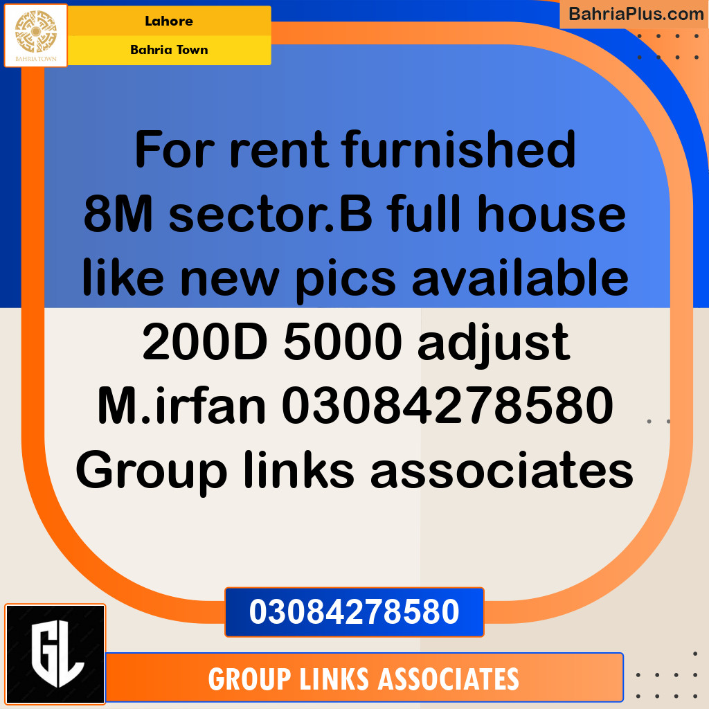 Residential House for Rent in Bahria Town, Lahore - (BP-305715)