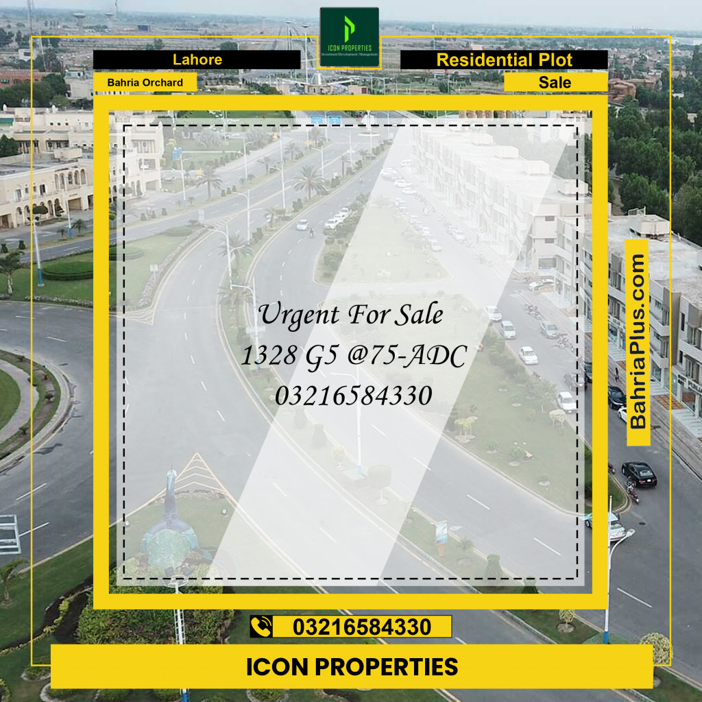 Residential Plot for Sale in Bahria Orchard, Lahore - (BP-305863)