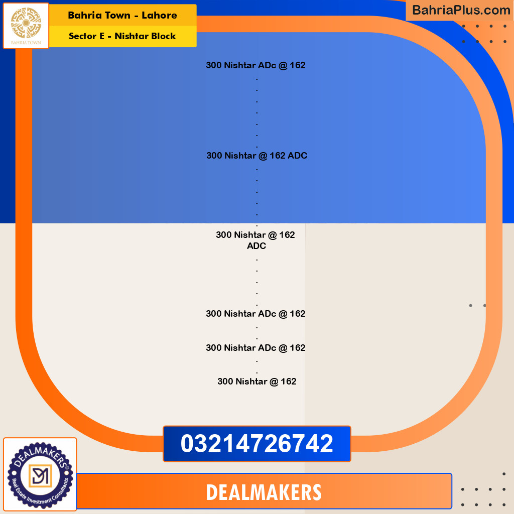 10 Marla Residential Plot for Sale in Sector E - Nishtar Block -  Bahria Town, Lahore - (BP-306258)