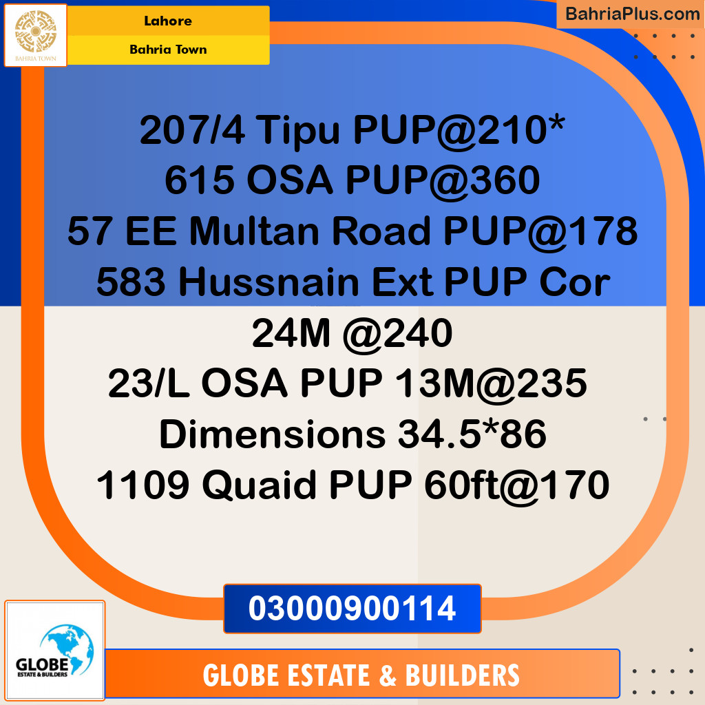 Residential Plot for Sale in Bahria Town, Lahore - (BP-306546)