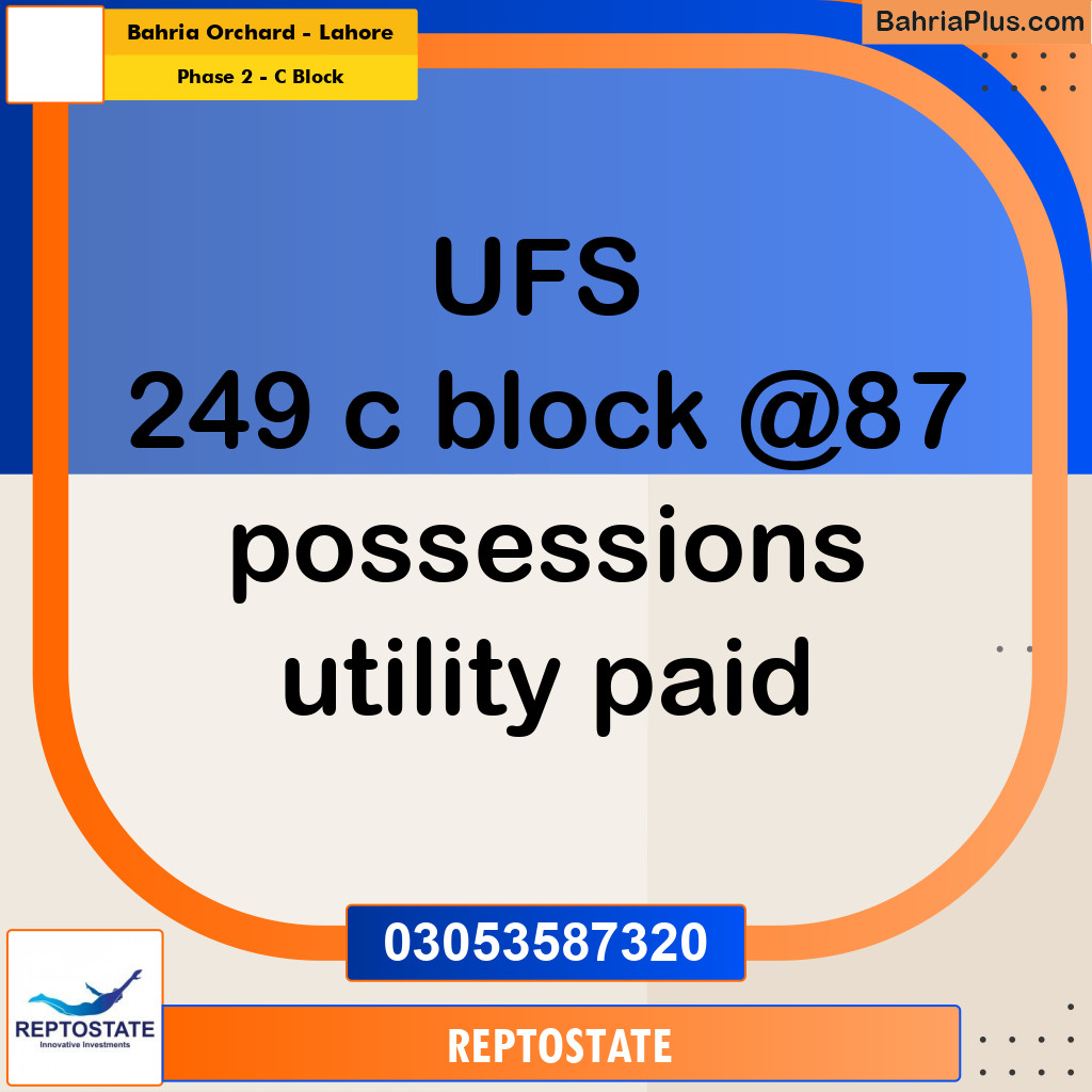 Residential Plot for Sale in Phase 2 - C Block -  Bahria Orchard, Lahore - (BP-306559)