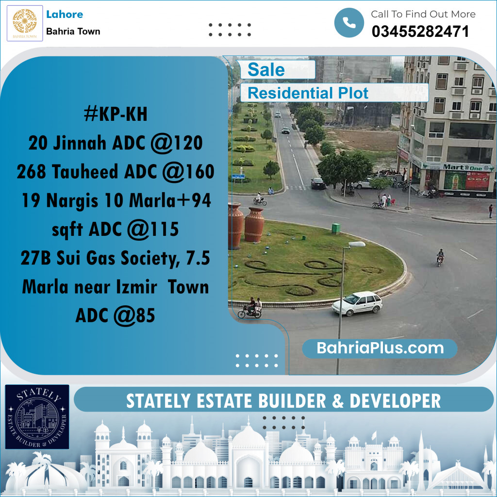 Residential Plot for Sale in Bahria Town, Lahore - (BP-306668)