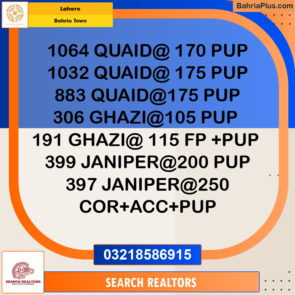 Residential Plot for Sale in Bahria Town, Lahore - (BP-306849)