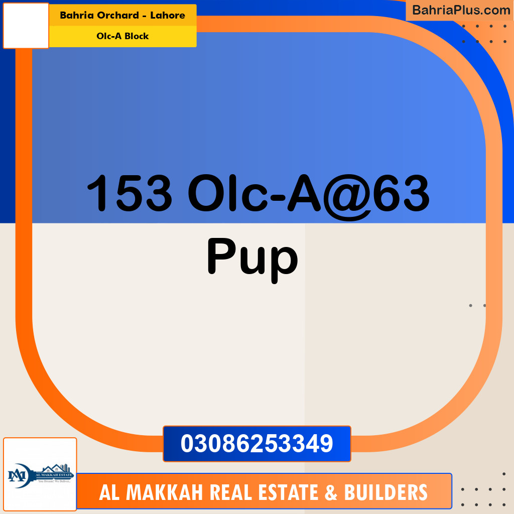 5 Marla Residential Plot for Sale in OLC-A Block -  Bahria Orchard, Lahore - (BP-306890)