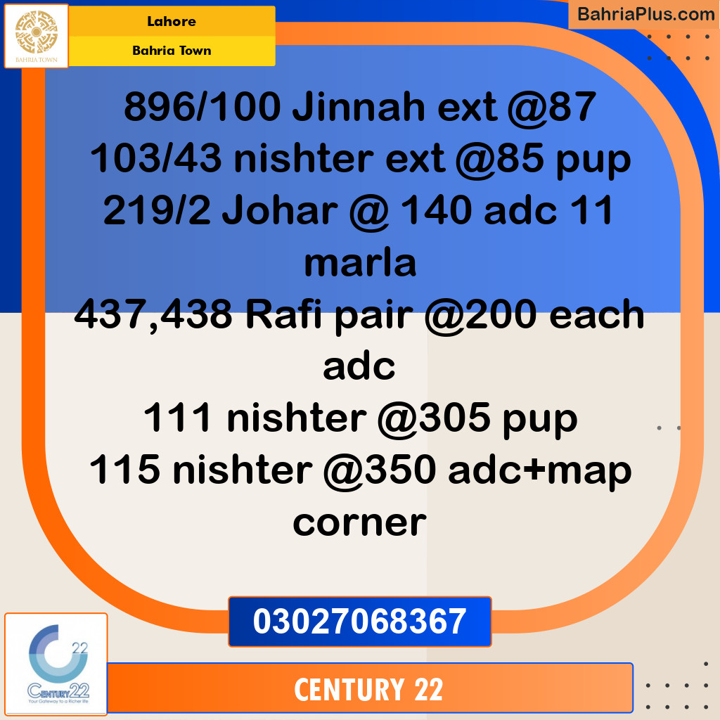 Residential Plot for Sale in Bahria Town, Lahore - (BP-307018)