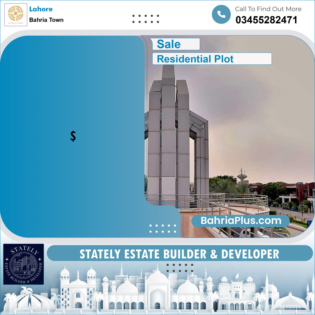 Residential Plot for Sale in Bahria Town, Lahore - (BP-307059)