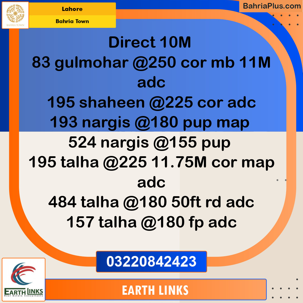 Residential Plot for Sale in Bahria Town, Lahore - (BP-307070)