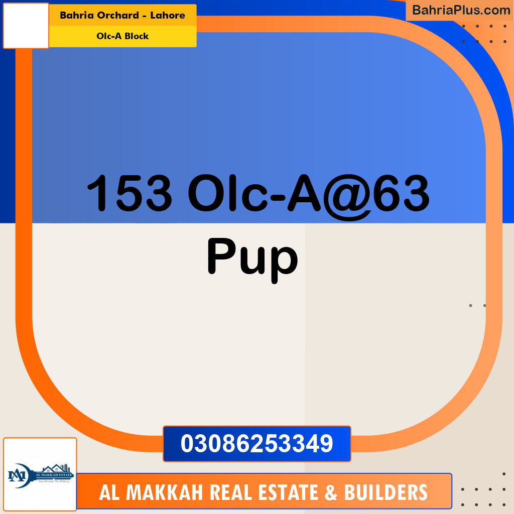 5 Marla Residential Plot for Sale in OLC-A Block -  Bahria Orchard, Lahore - (BP-307155)