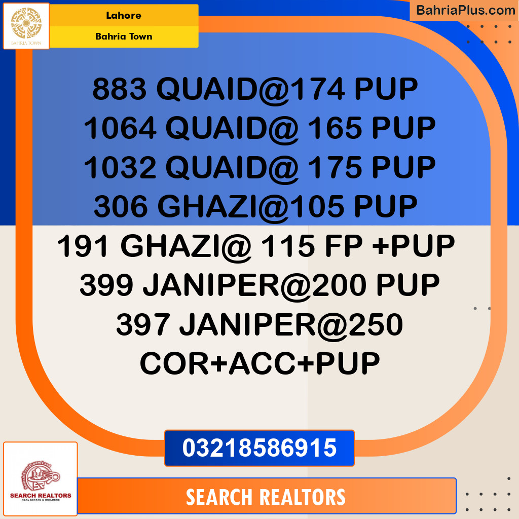 Residential Plot for Sale in Bahria Town, Lahore - (BP-307287)