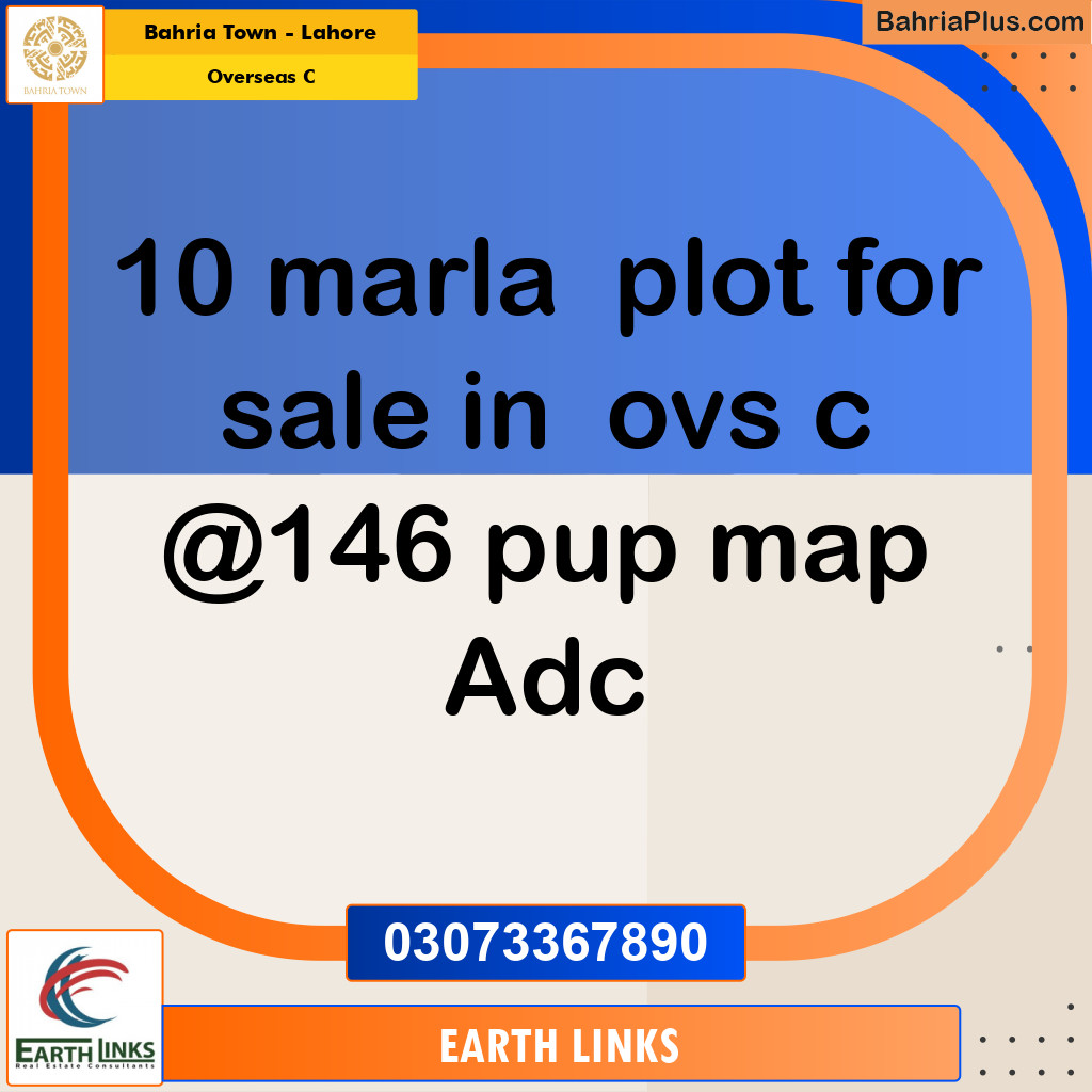 10 Marla Residential Plot for Sale in Overseas C -  Bahria Town, Lahore - (BP-307334)