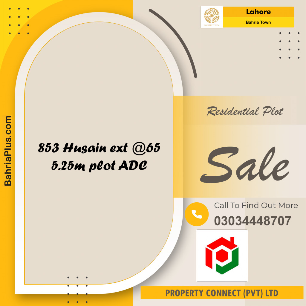 Residential Plot for Sale in Bahria Town, Lahore - (BP-307459)