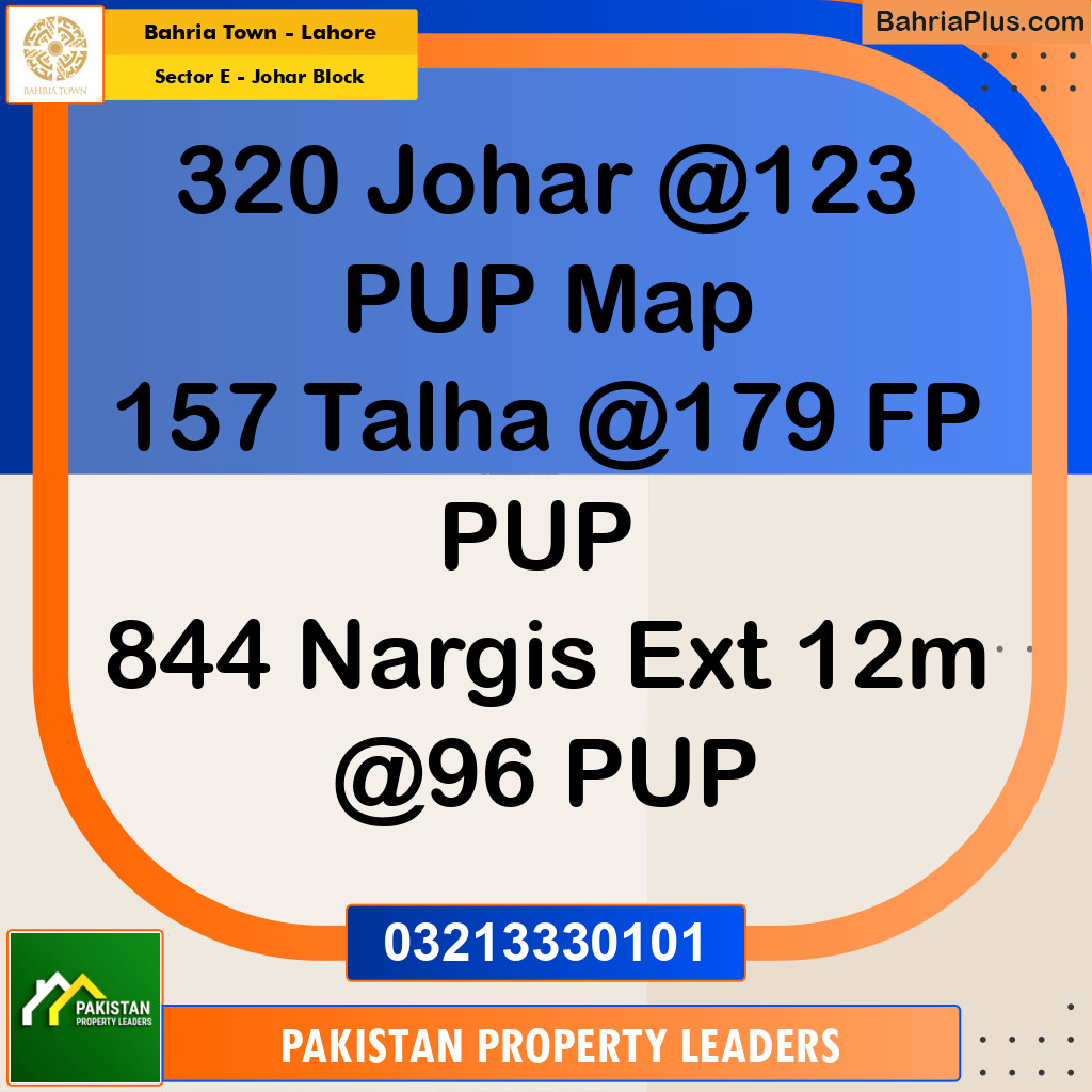 10 Marla Residential Plot for Sale in Sector E - Johar Block -  Bahria Town, Lahore - (BP-307542)