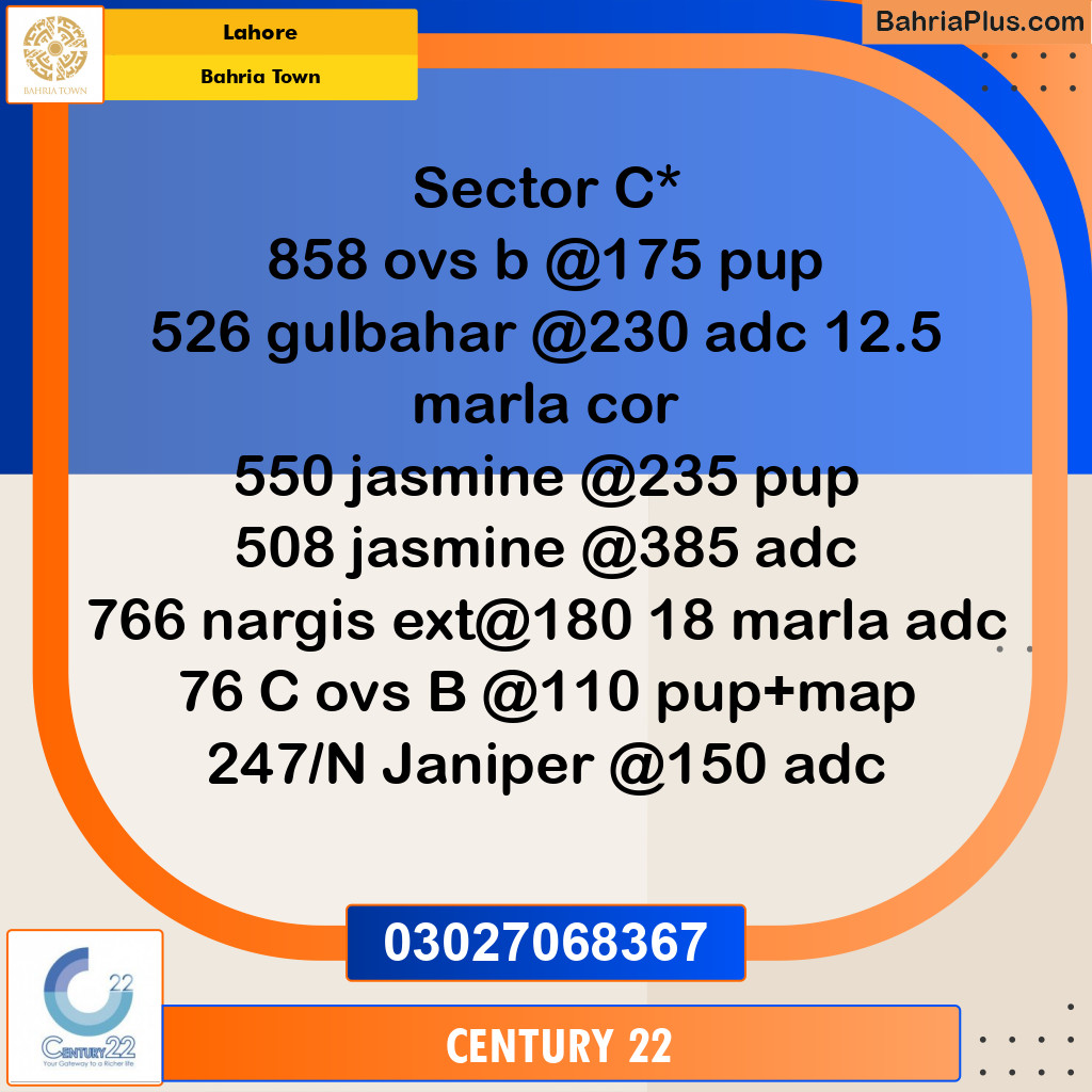 Residential Plot for Sale in Bahria Town, Lahore - (BP-307631)