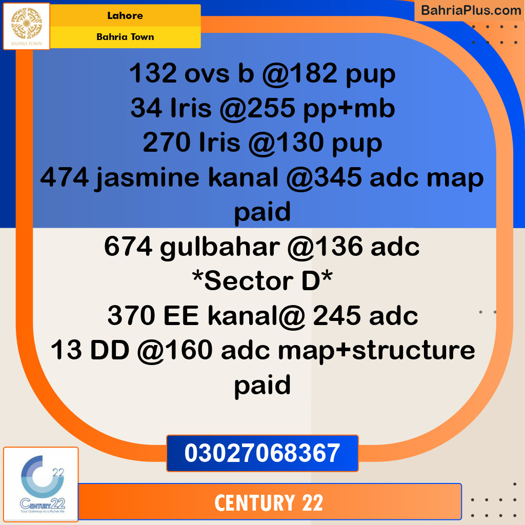 Residential Plot for Sale in Bahria Town, Lahore - (BP-307632)