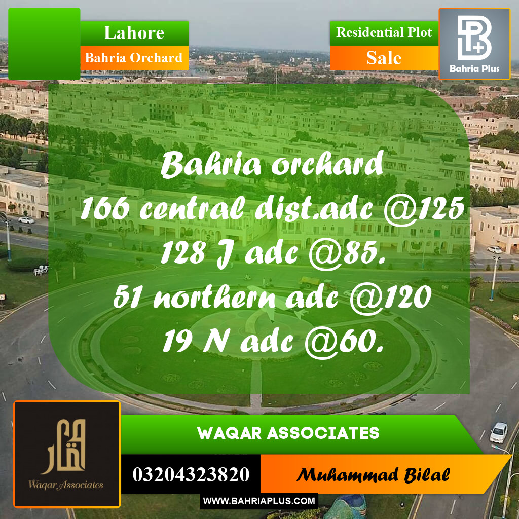 5 Marla Residential Plot for Sale in Bahria Orchard, Lahore - (BP-307861)