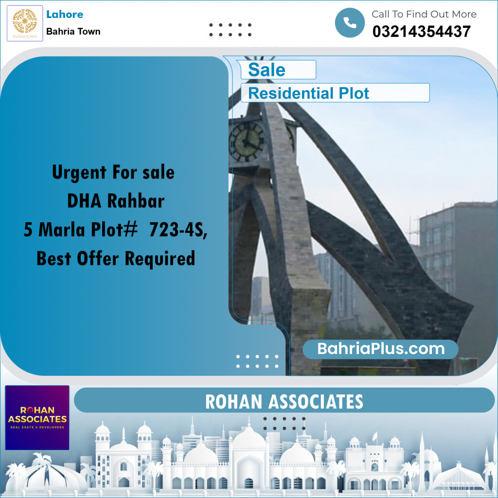 Residential Plot for Sale in Bahria Town, Lahore - (BP-307897)
