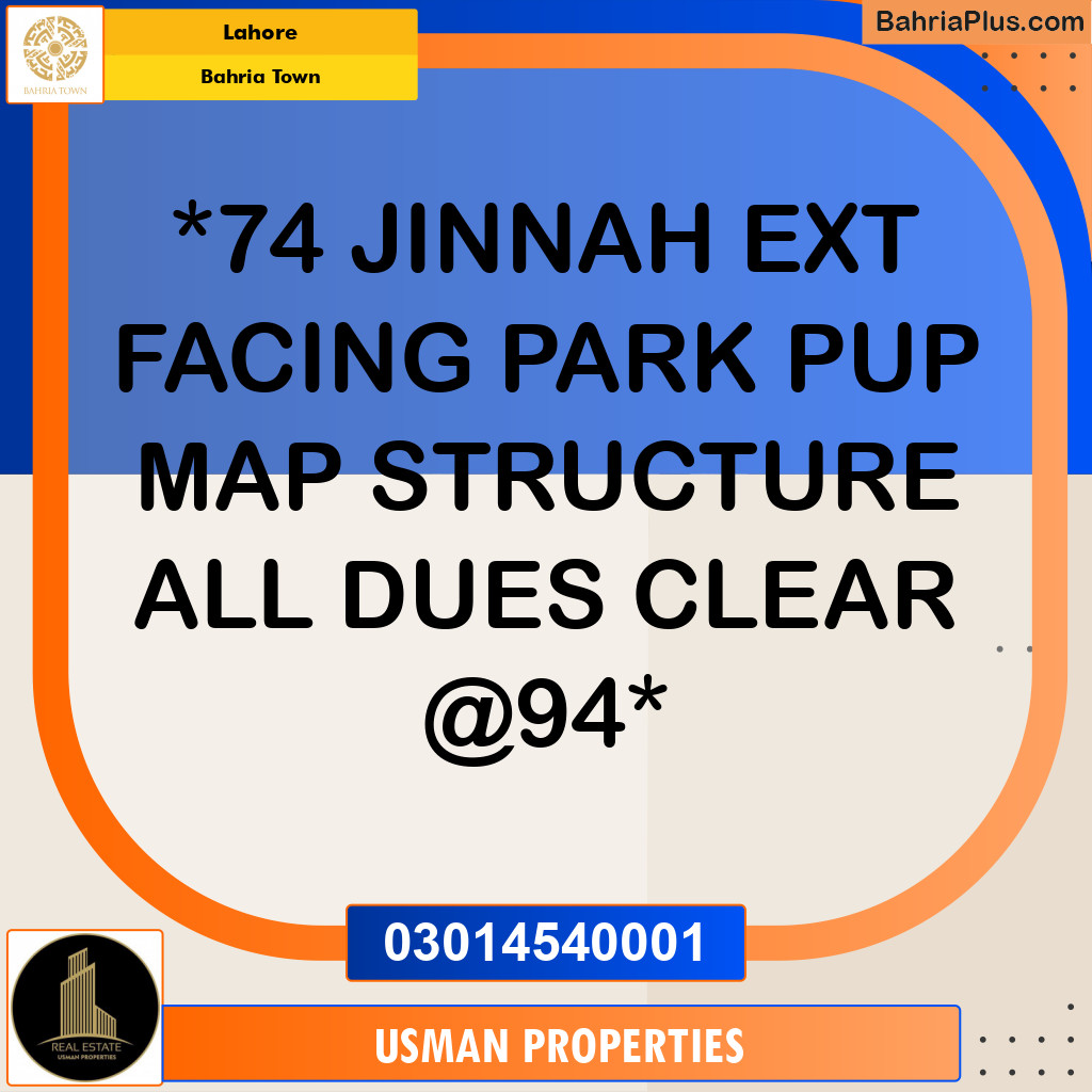 Residential Plot for Sale in Bahria Town, Lahore - (BP-308337)