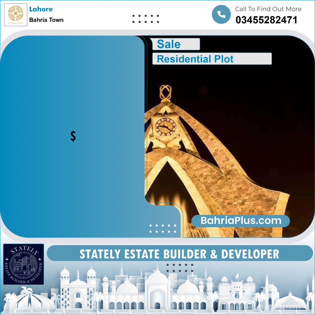 Residential Plot for Sale in Bahria Town, Lahore - (BP-308434)
