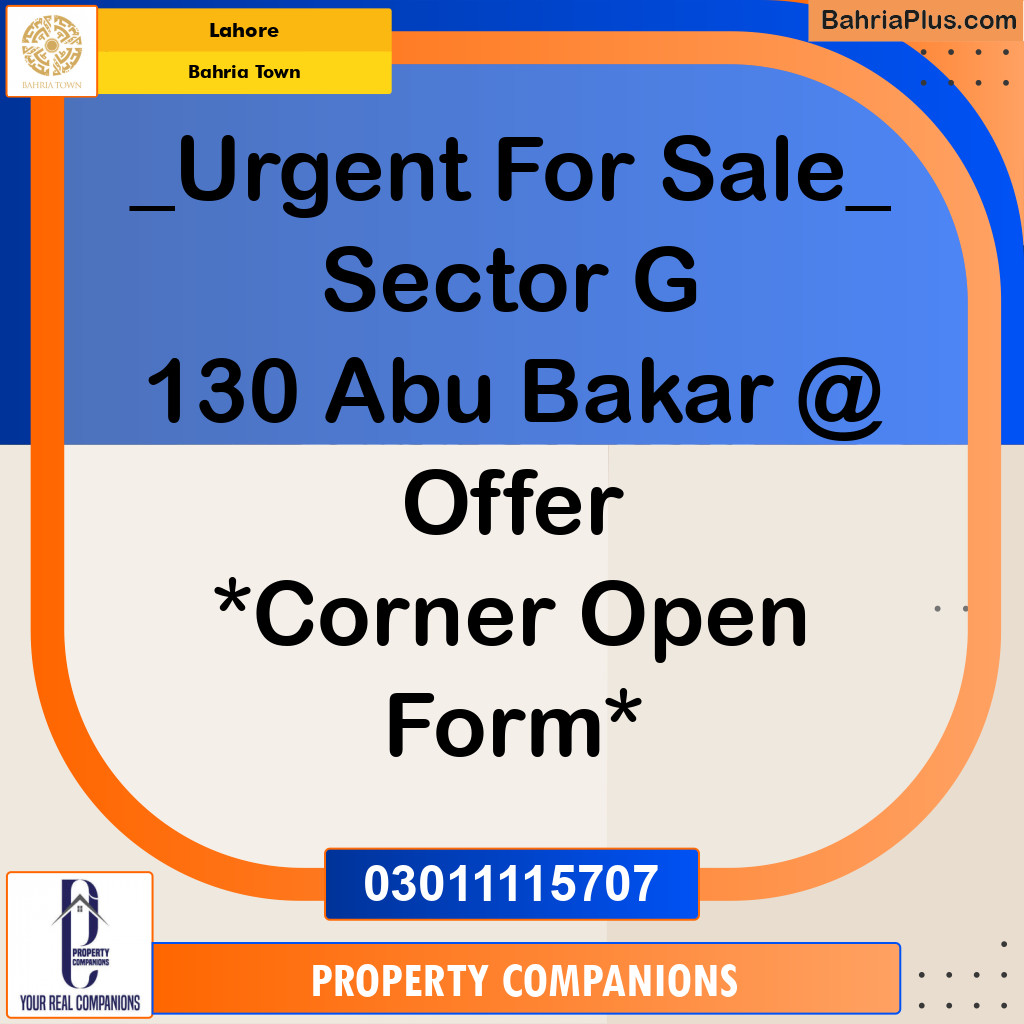 Residential Plot for Sale in Bahria Town, Lahore - (BP-308543)